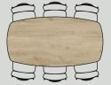 Stół Xooon Arvada 190 x 110 cm Oval lity dąb