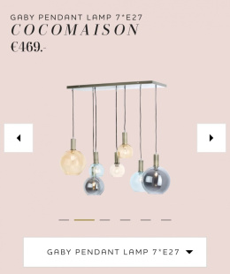 Lampa sufitowa Coco Maison Gaby Black