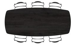 Stół Xooon Arvada 250 x 110 cm Oval lity dąb onyx