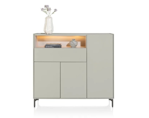 (R) Nowoczesna Komoda Dressette NOON Xooon 148 cm Silk Grey (R) Nowoczesna Komoda Dressette NOON Xooon 148 cm Silk Grey